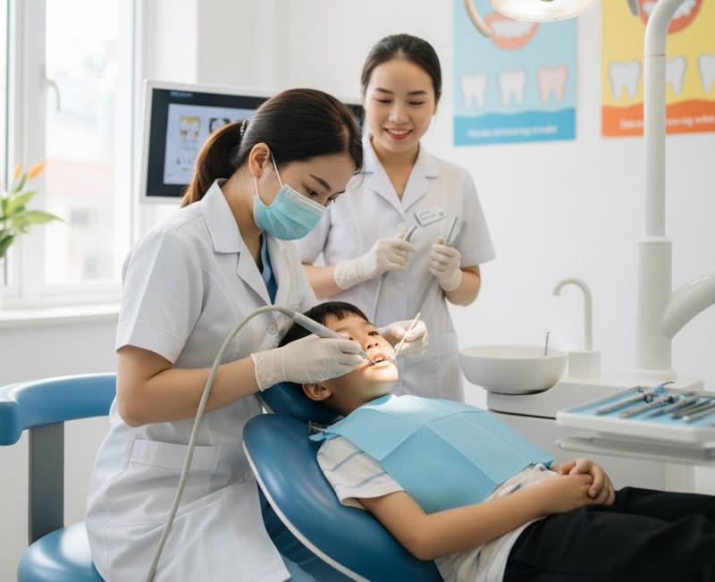 cạo vôi răng trẻ em