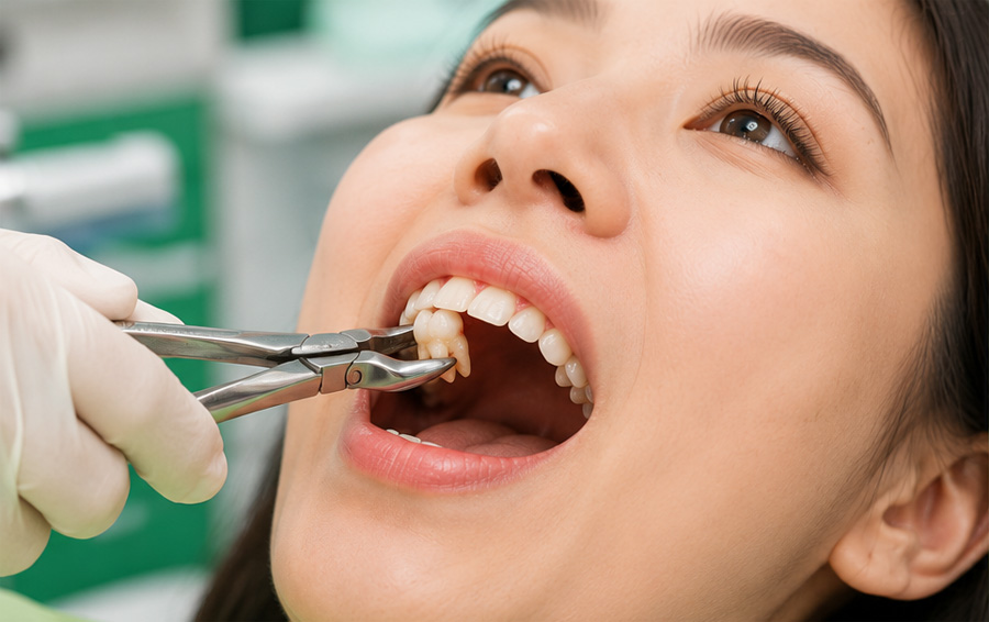 giai đoạn nhổ răng khi niềng răng